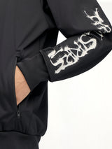 3 Stripes Skull Track Top in Black