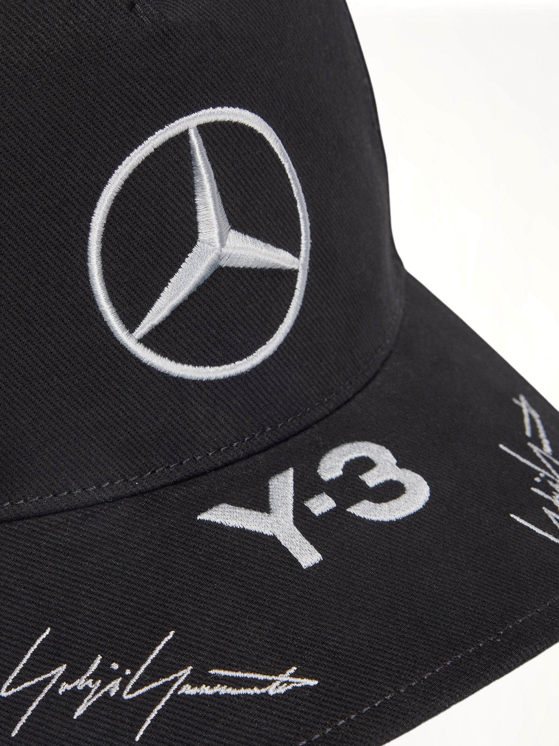 Y-3 x Mercedes 黑色赛车帽