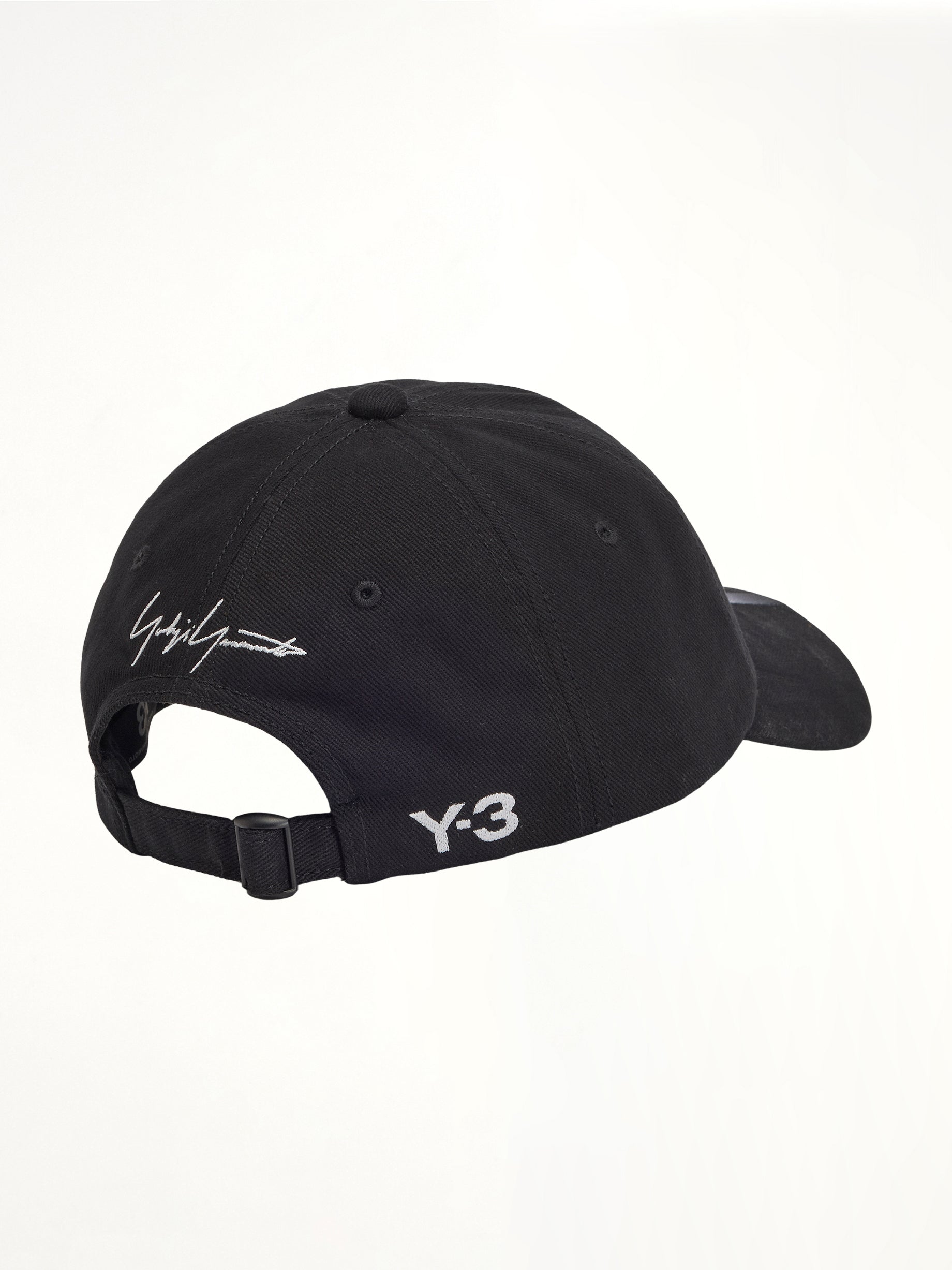 Y-3 Y-3 X Mercedes Dad Cap in Black Side View from MARAIS