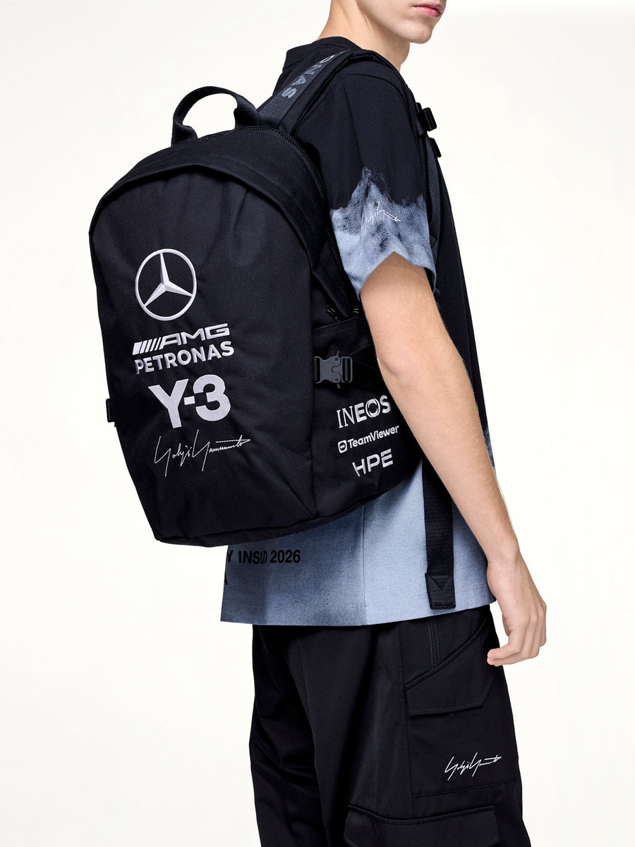 Y-3 x Mercedes Backpack in Black