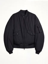 Y-3 Nylon Bomber Jacket in Black