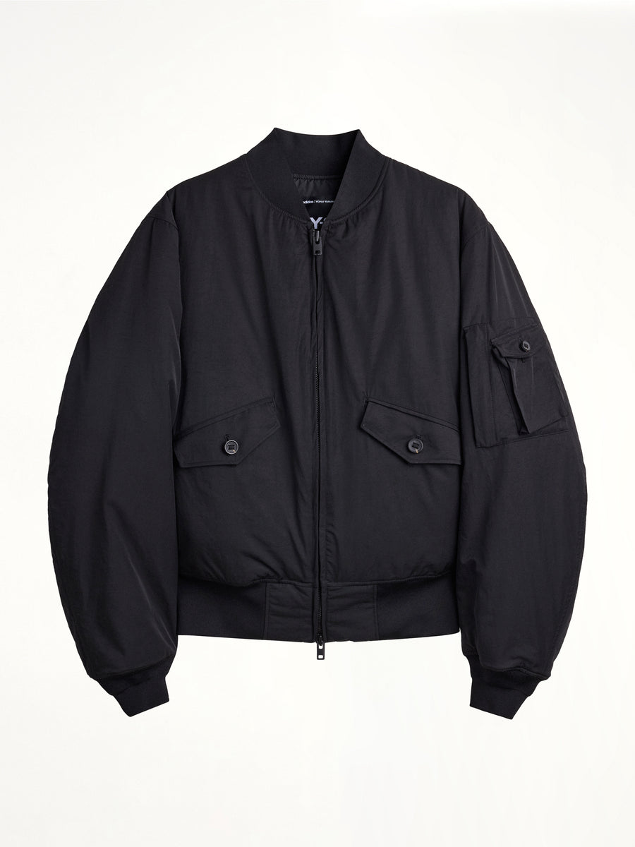 Y-3 Nylon Bomber Jacket in Black
