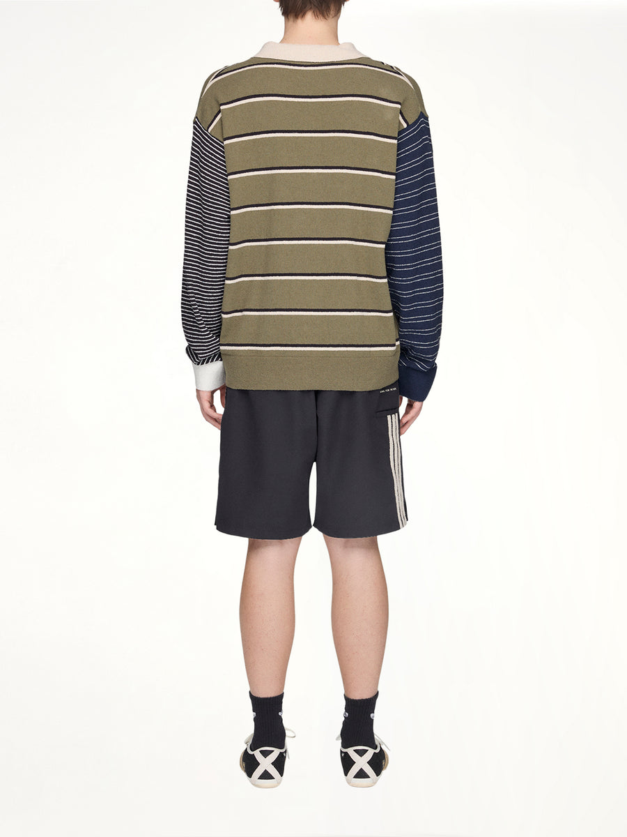 Adidas x SFTM ADI007 LS T-Shirt in Olive Strata