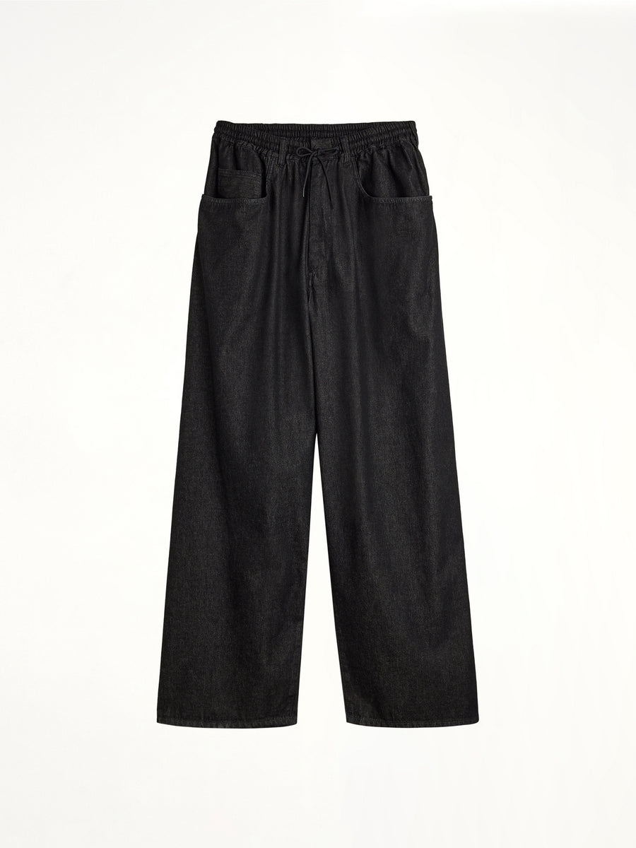Y-3 Denim Pants in Black