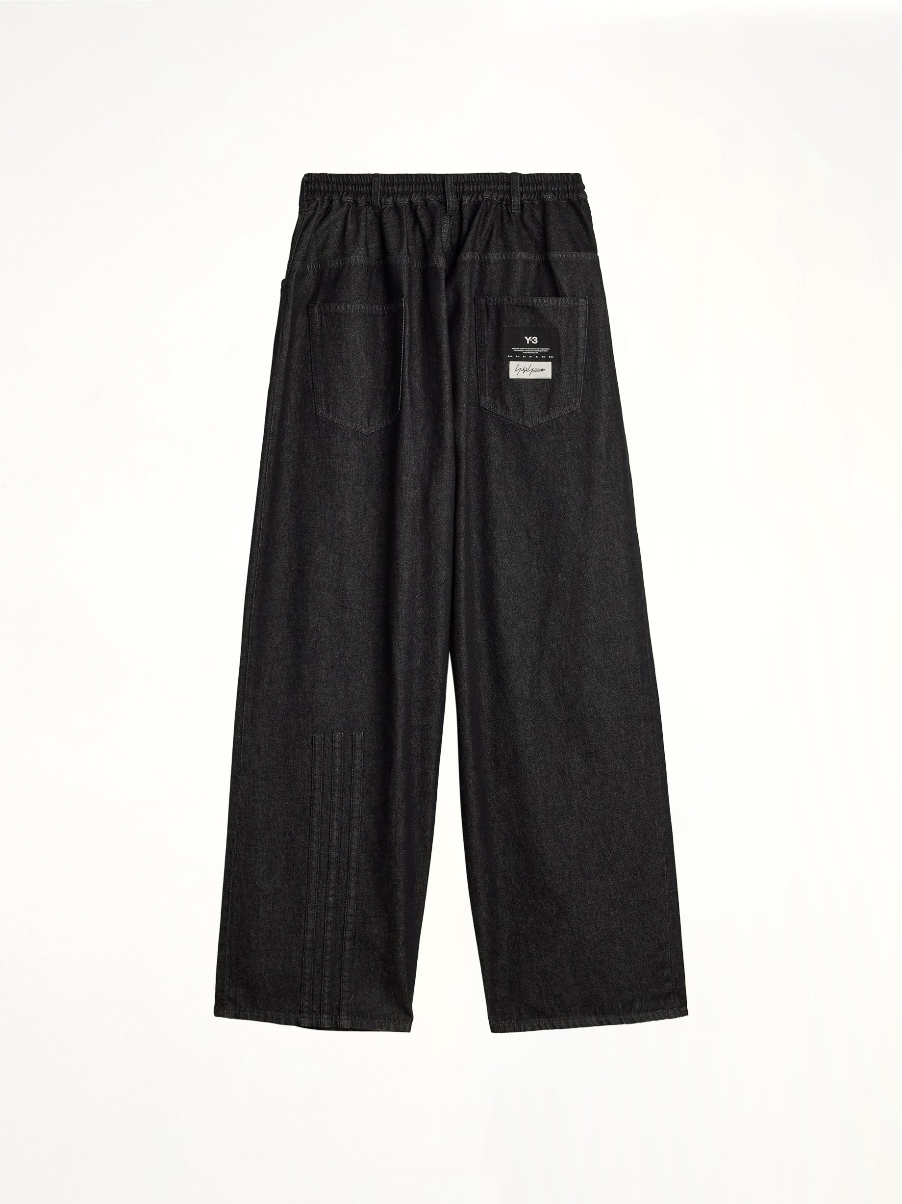 Y-3 Denim Pants in Black