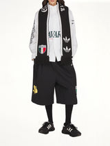 Adidas x Chavarria Scarf in Black/Better Scarlet/Collegiate Green