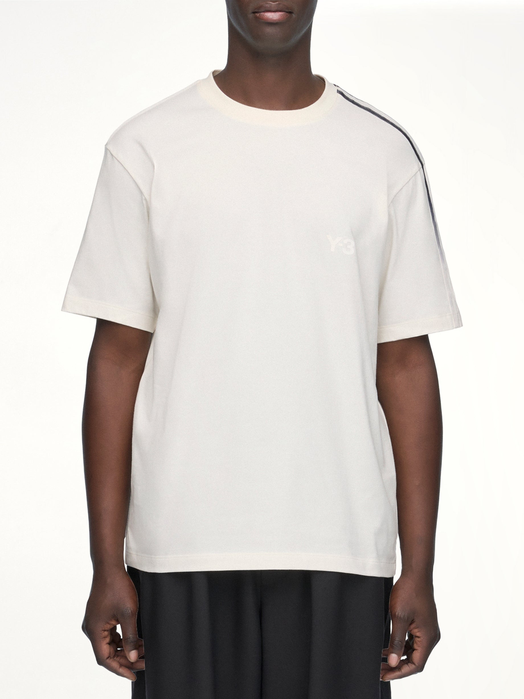 Gradient 3 Stripes T-Shirt in Chalk White