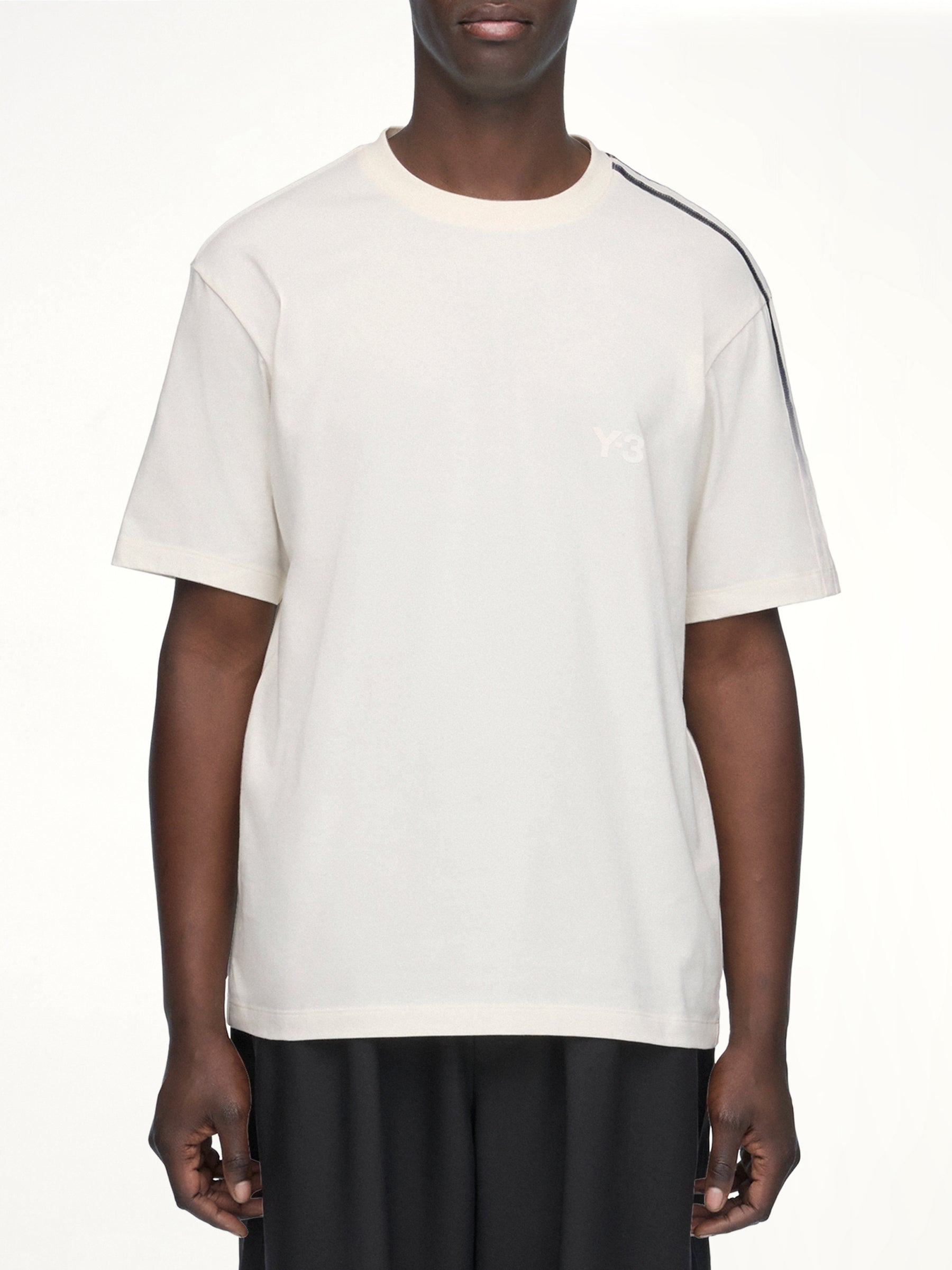 Gradient 3 Stripes T-Shirt in Chalk White