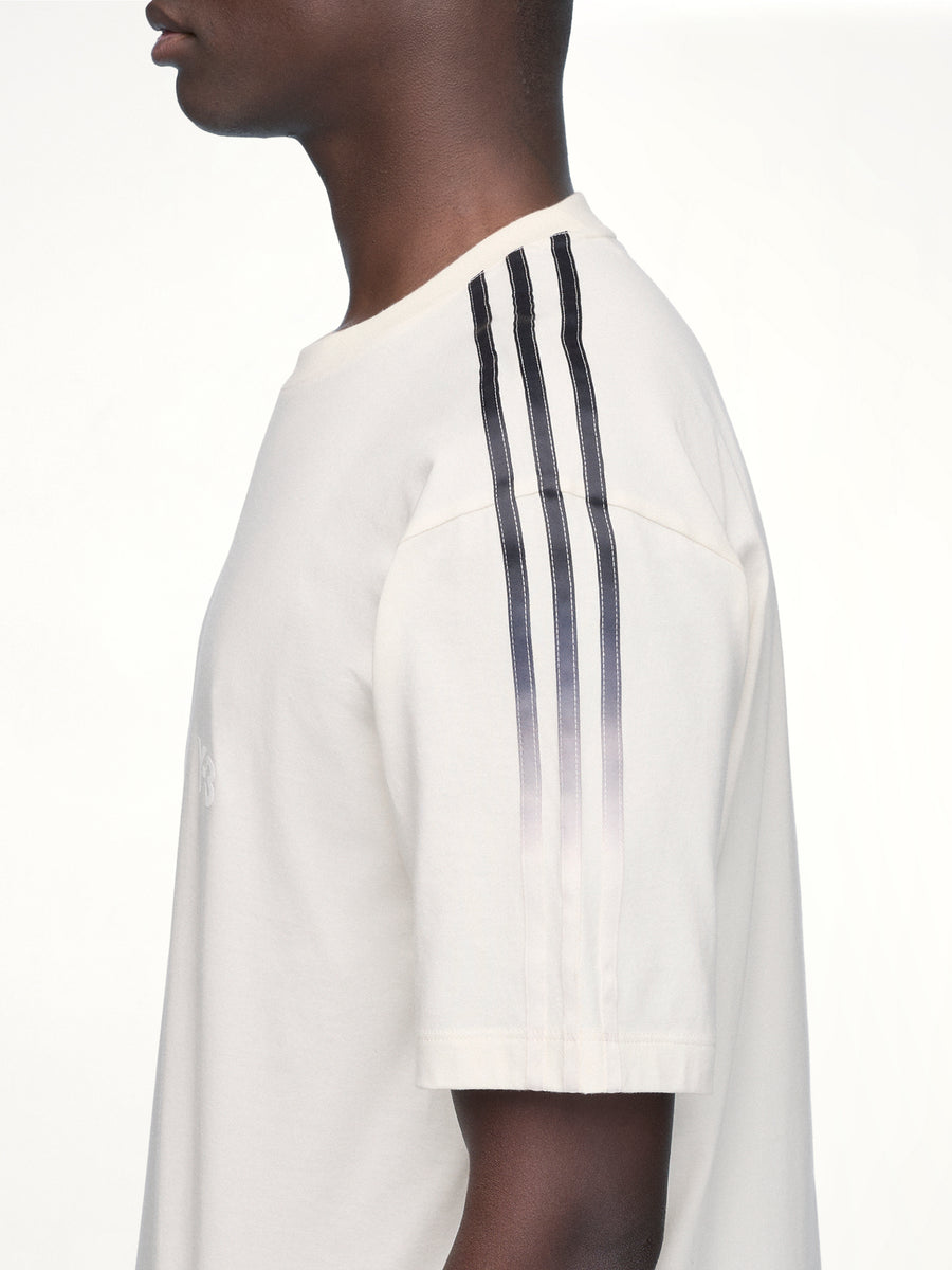 Gradient 3 Stripes T-Shirt in Chalk White