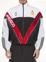 Adidas x Chavarria Oversized Anthem Woven Track Jacket in White/Black