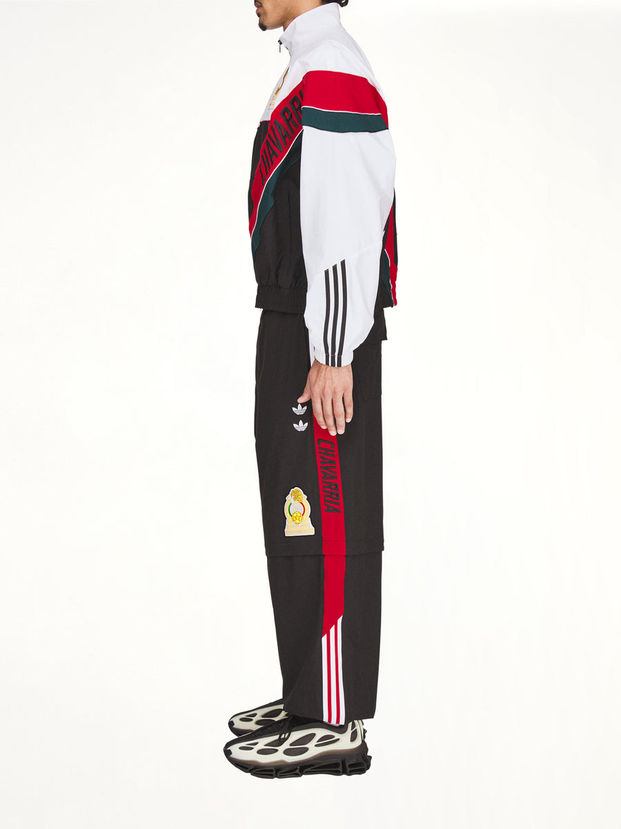 Adidas x Chavarria Oversized Anthem Woven Track Jacket in White/Black