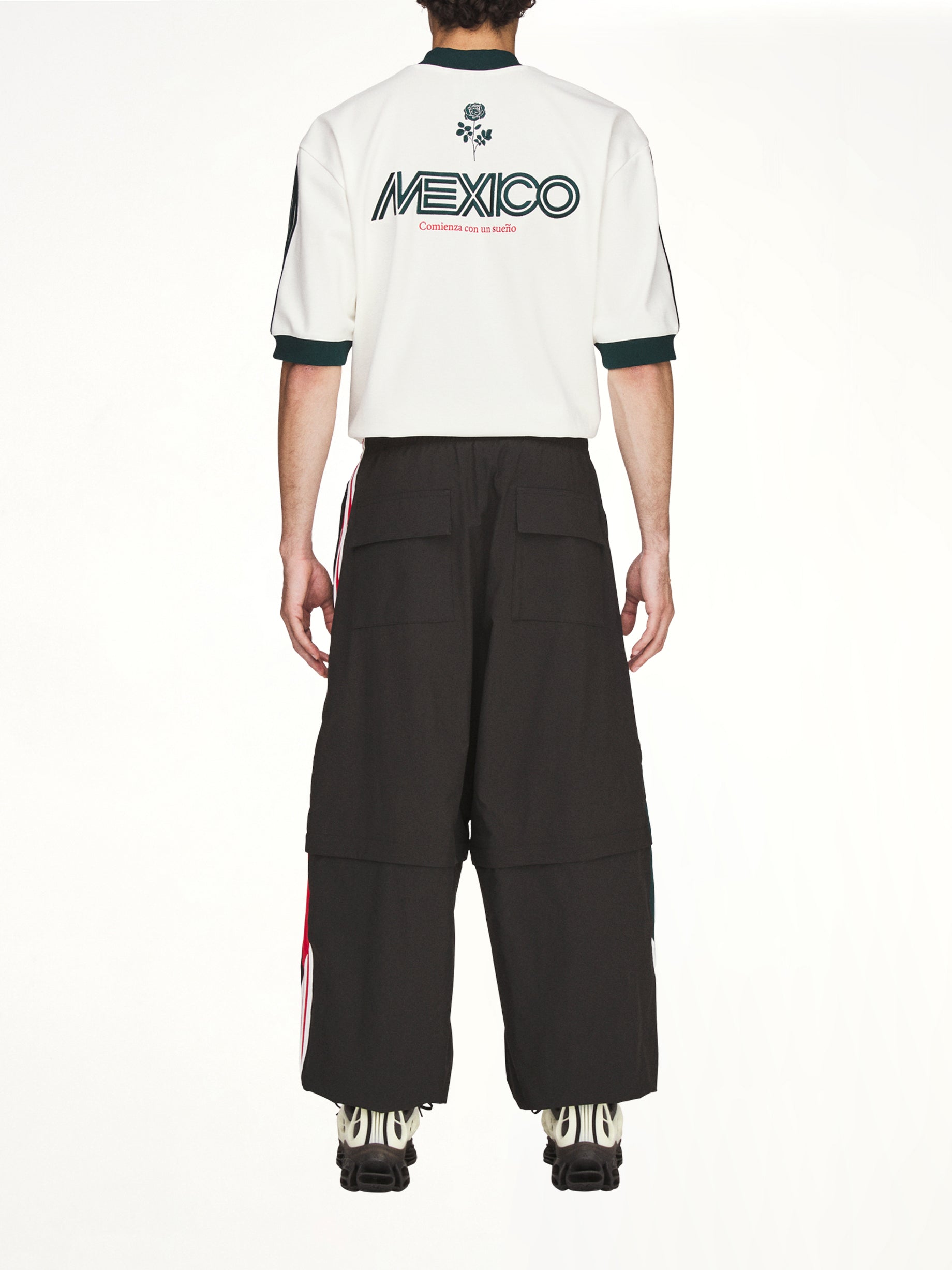 Adidas x Chavarria Oversized Woven Anthem Trackpant in Black