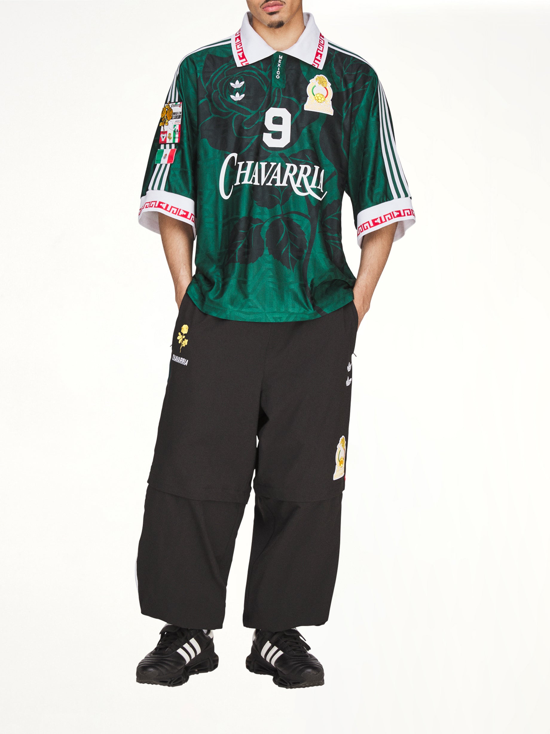 Adidas x Chavarria Soccer Mexico Jersey in Collegiate Green