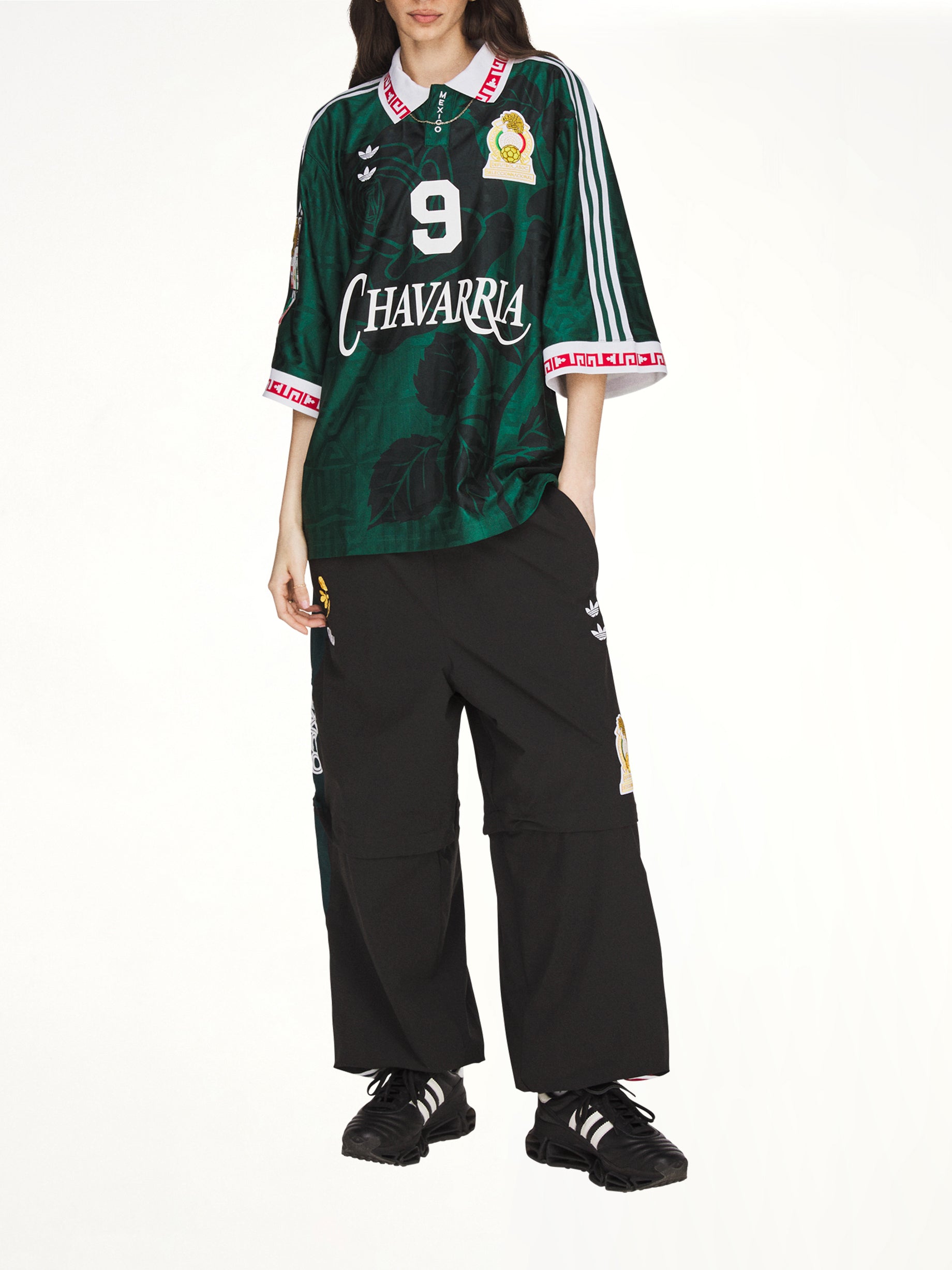 Adidas x Chavarria Soccer Mexico Jersey in Collegiate Green