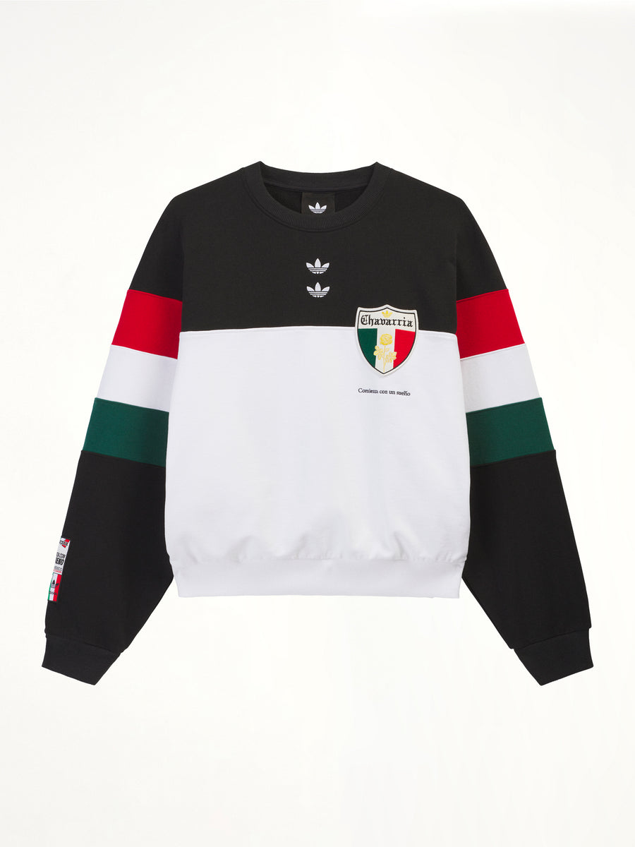 Adidas x Chavarria Crew Sweatshirt in Black/White