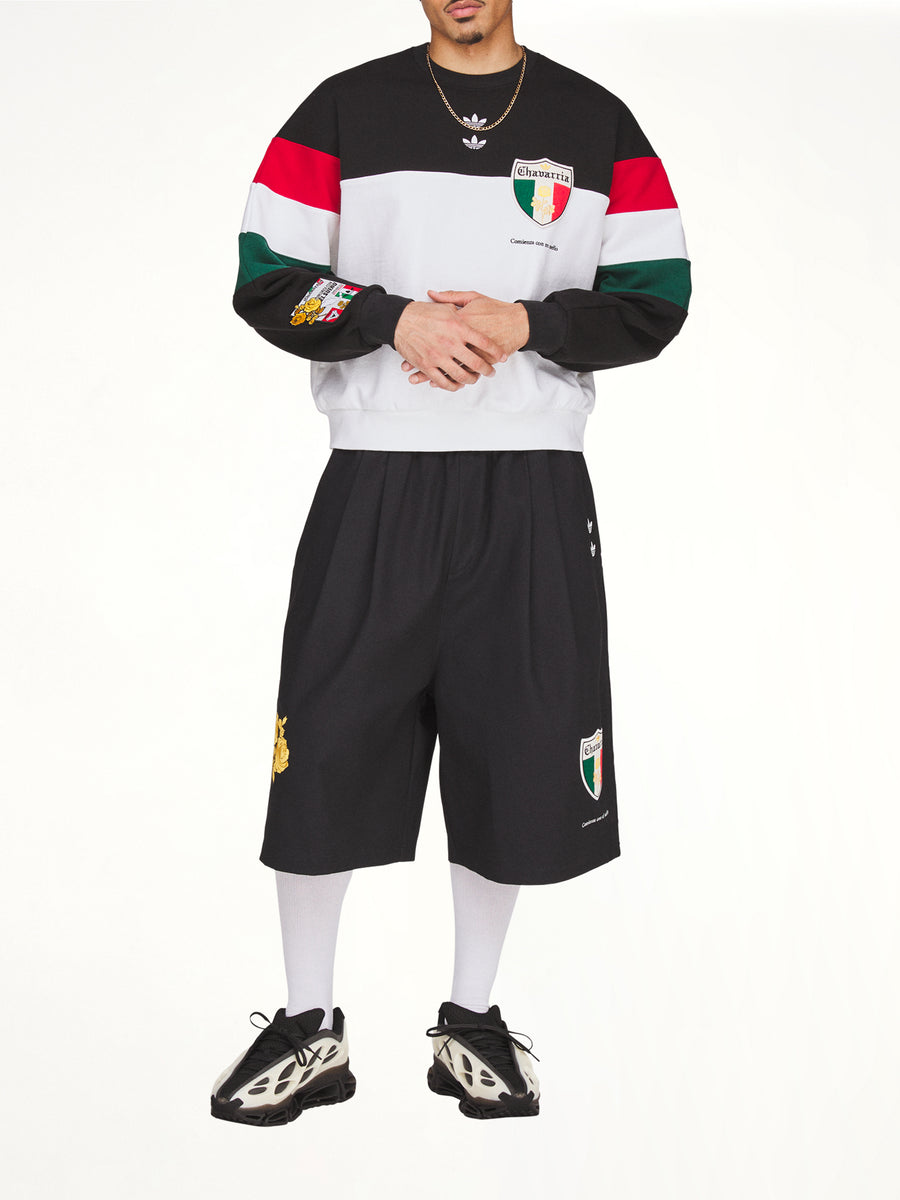Adidas x Chavarria Crew Sweatshirt in Black/White