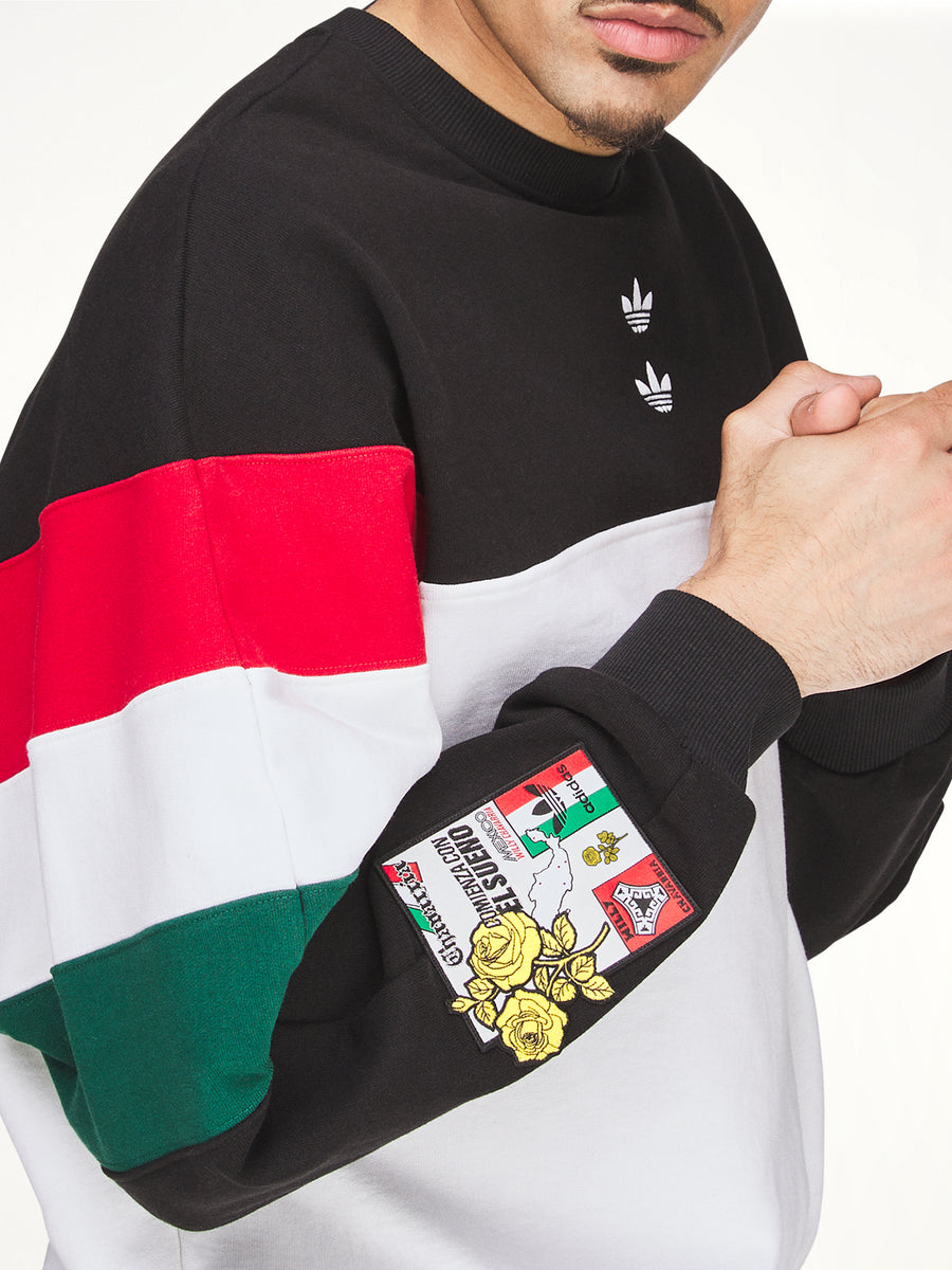 Adidas x Chavarria Crew Sweatshirt in Black/White