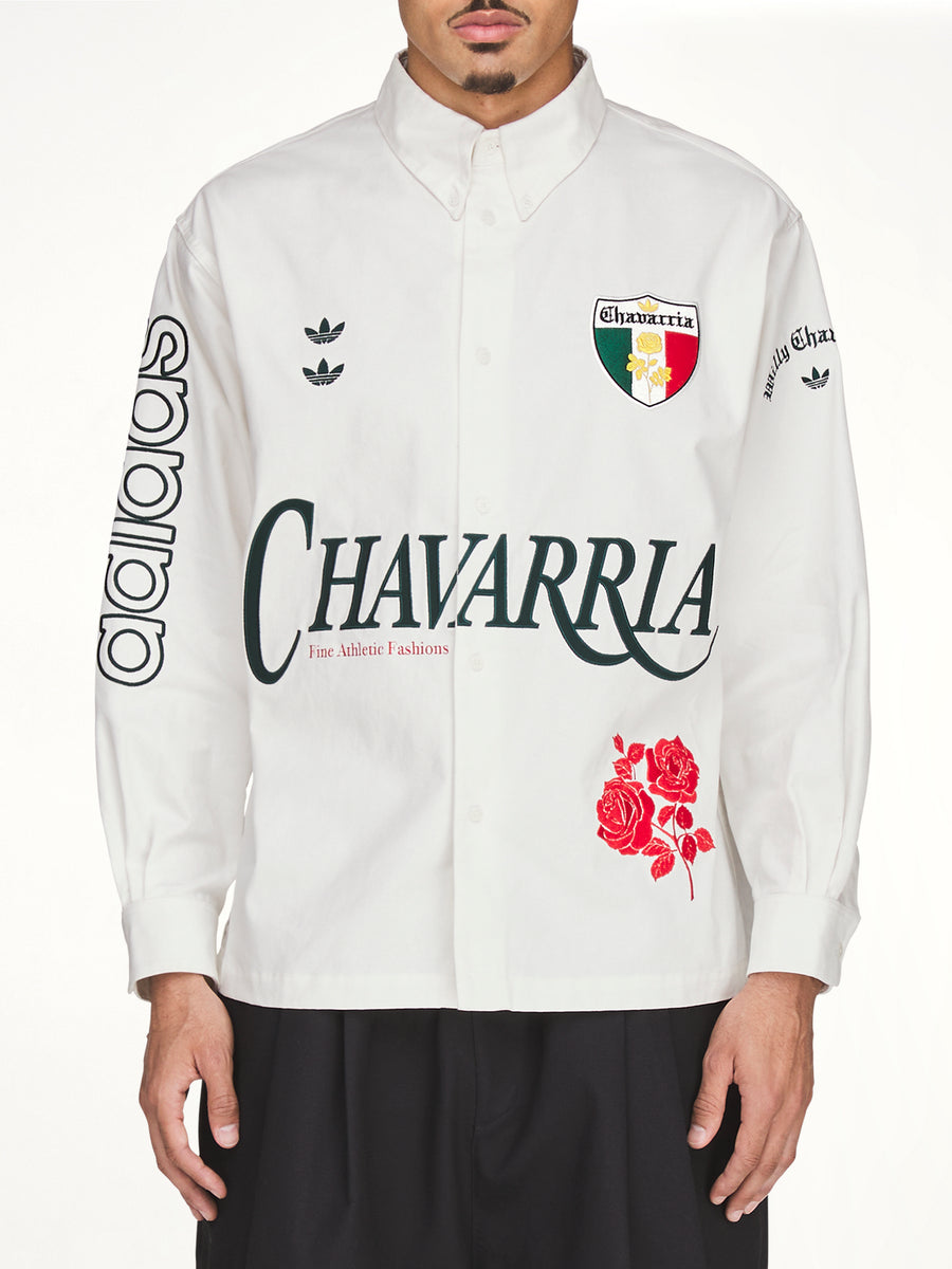 Adidas x Chavarria Button Up Shirt in Off White