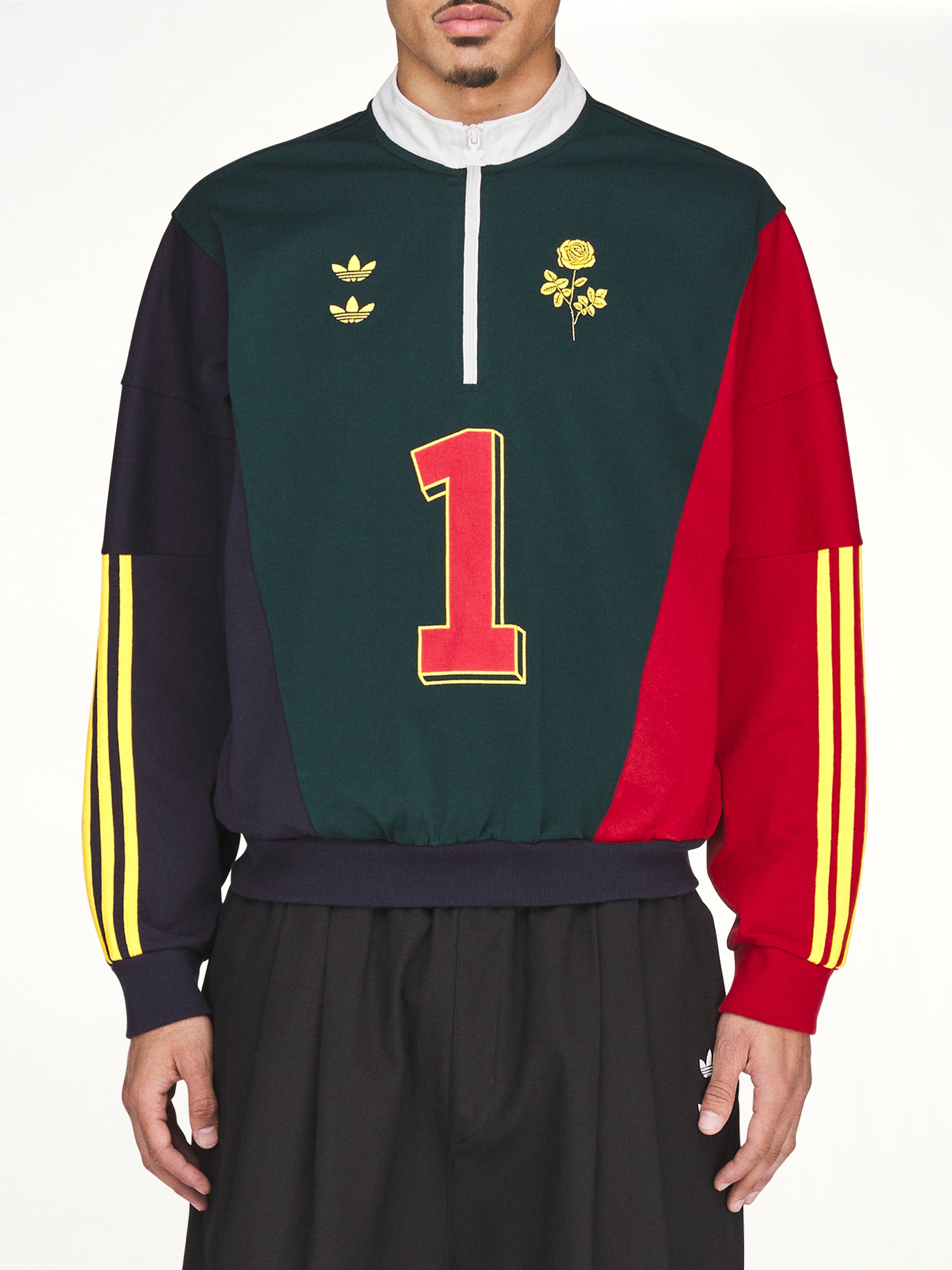 Adidas x Chavarria Watsonville Portero Pullover in Aurora Ivy