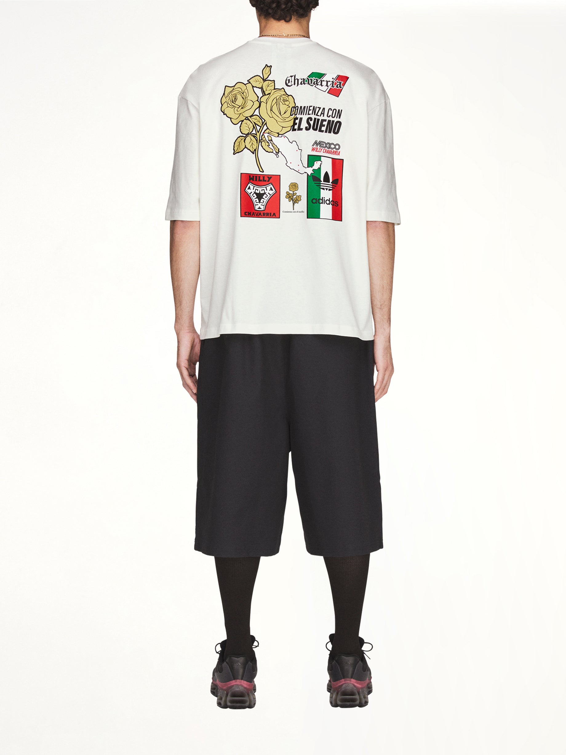 Adidas x Chavarria Merch Mexico T-Shirt in Off White