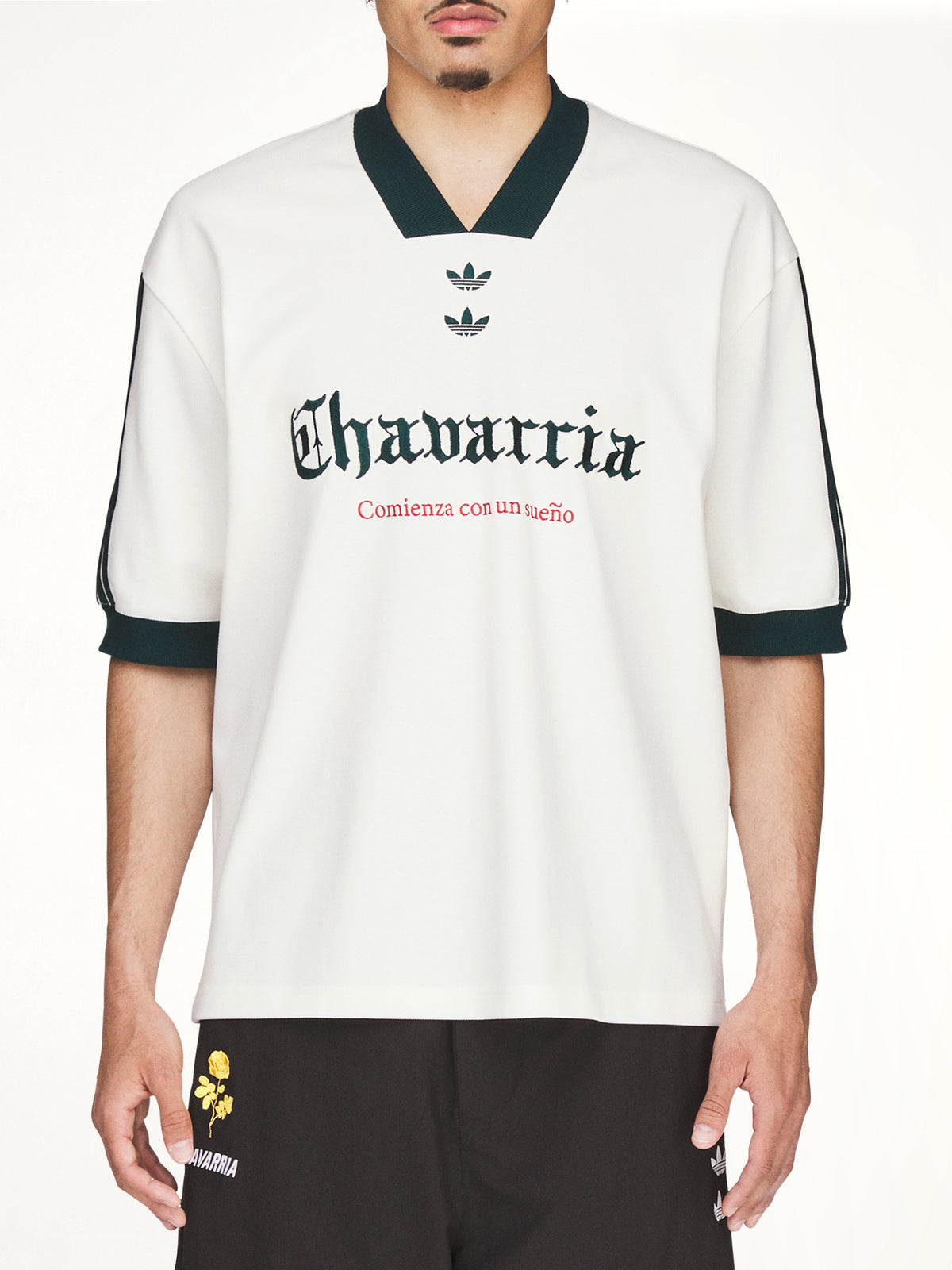 Adidas x Chavarria Soccer Graphic T-Shirt in Off White