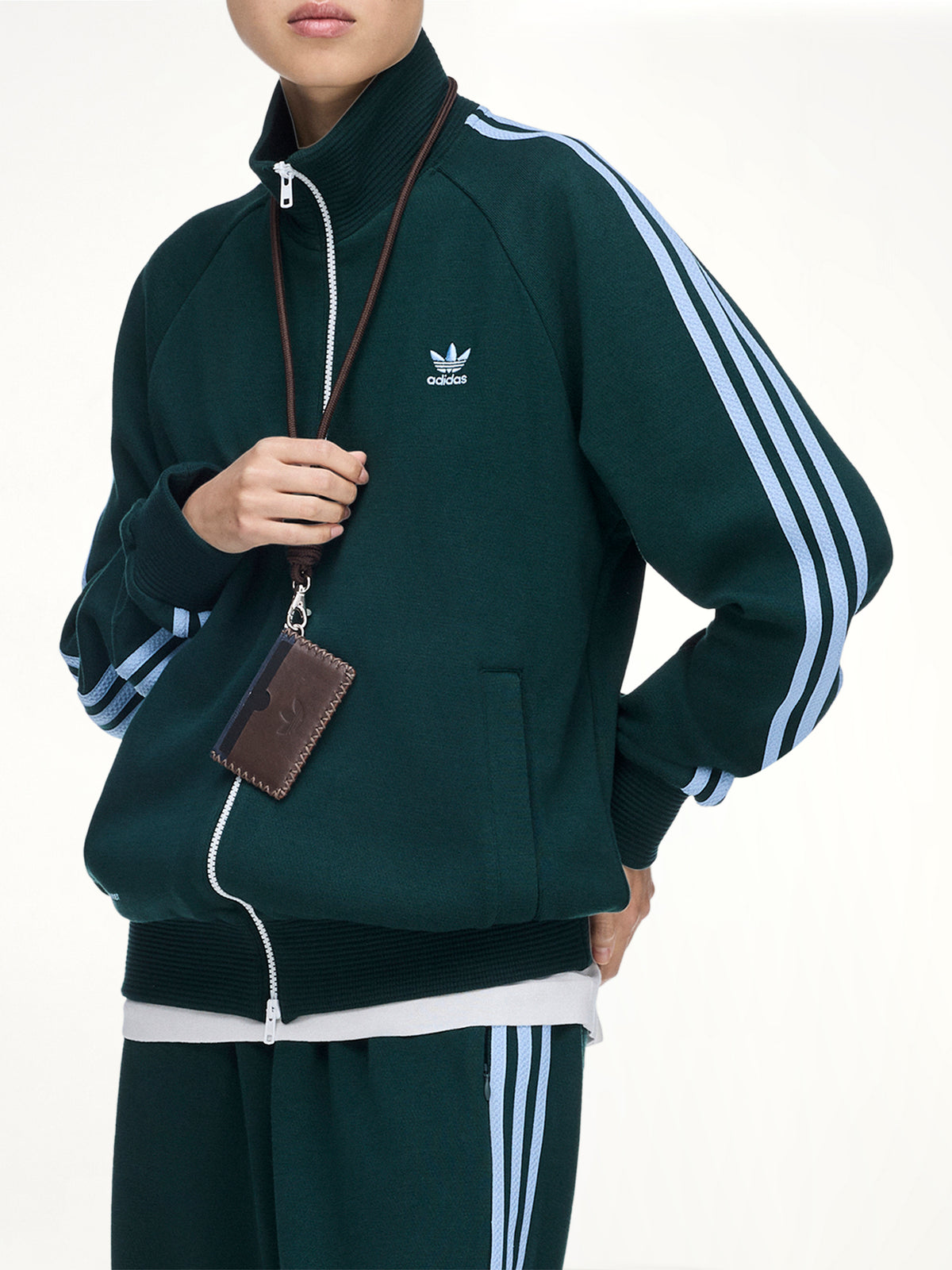 Adidas x WB Lanyard in Dark Brown