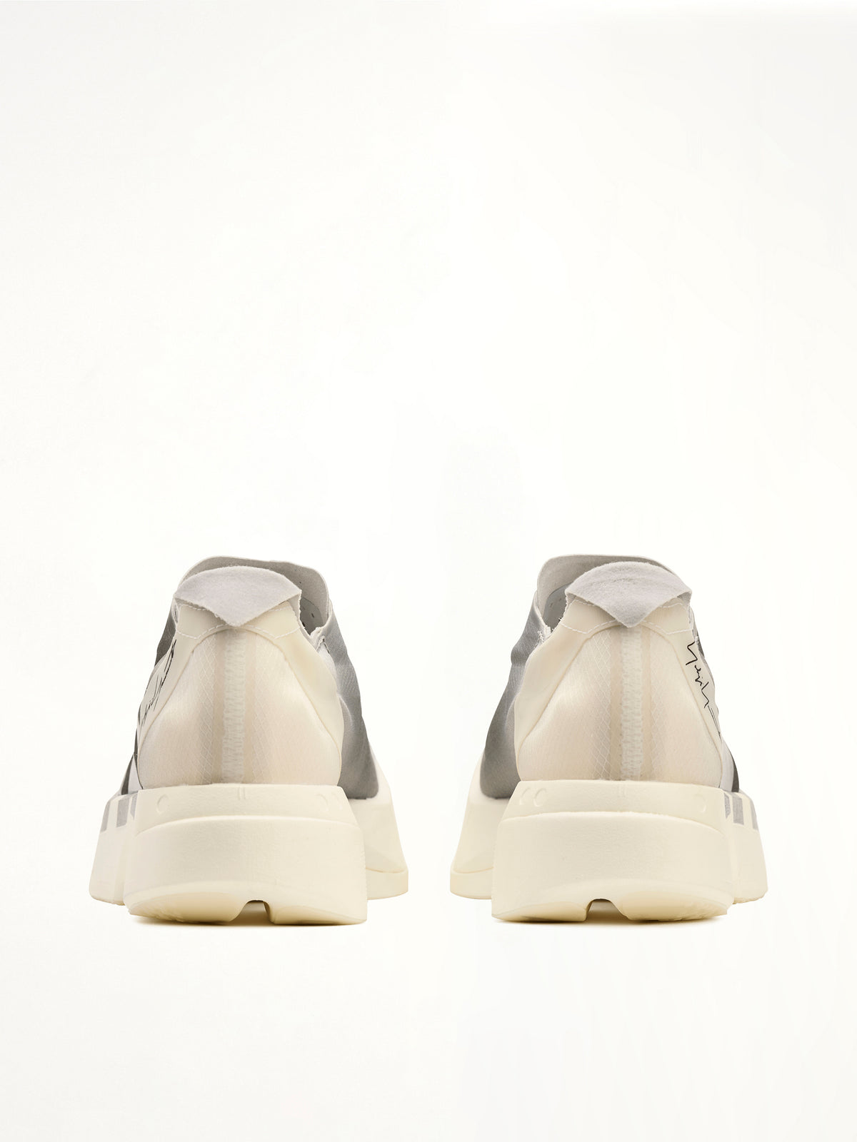 Y-3 Adios Pro 4 Sneaker in Chalk White/Silver