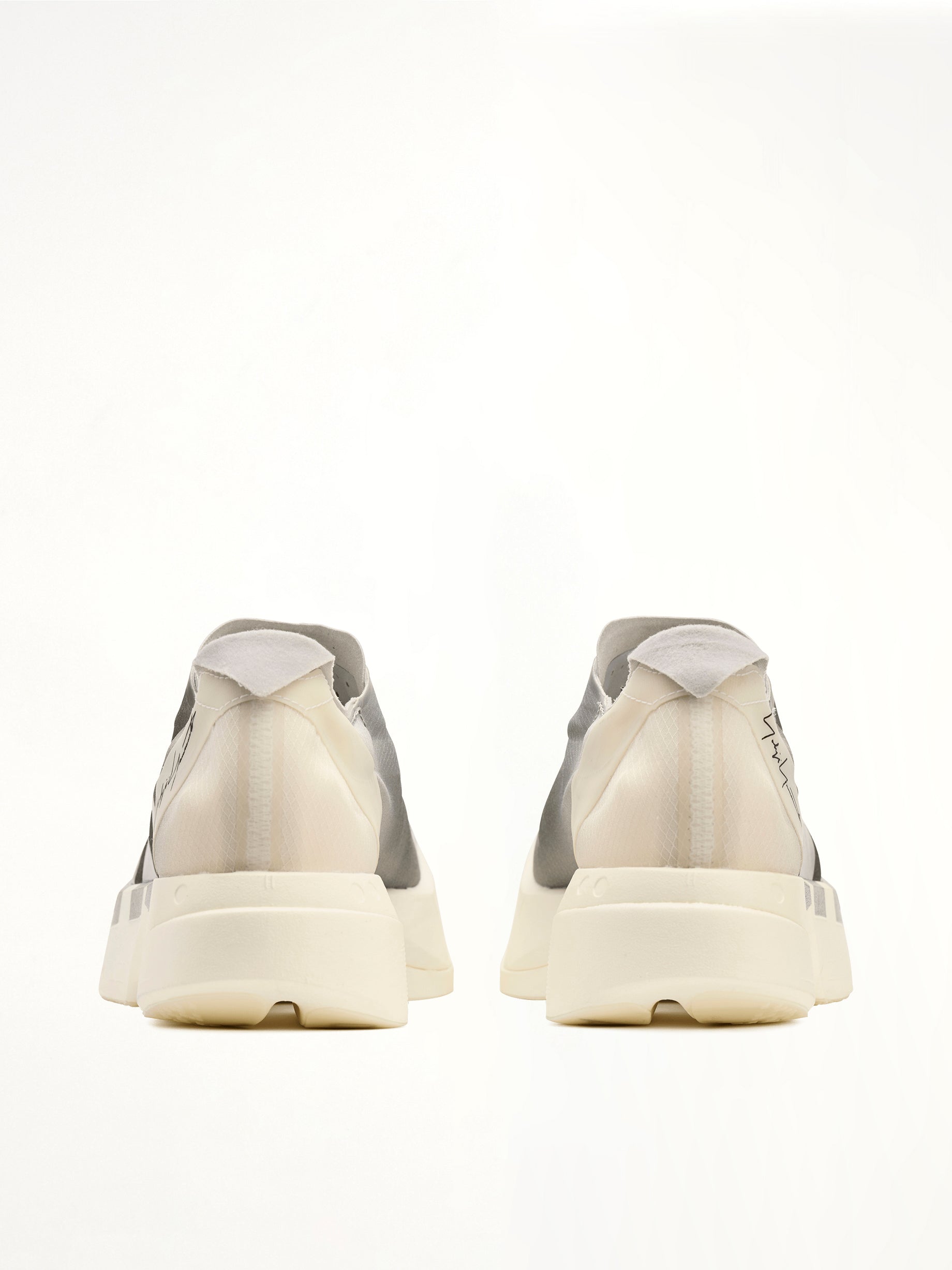 Y-3 Adios Pro 4 Sneaker in Chalk White/Silver