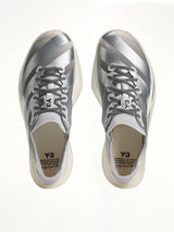 Y-3 Adios Pro 4 Sneaker in Chalk White/Silver
