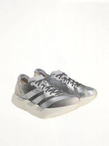 Y-3 Adios Pro 4 Sneaker in Chalk White/Silver