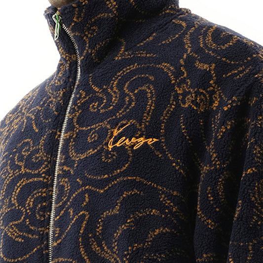 Kenzo Star Tiger Fleece Jacket in Blue/Black