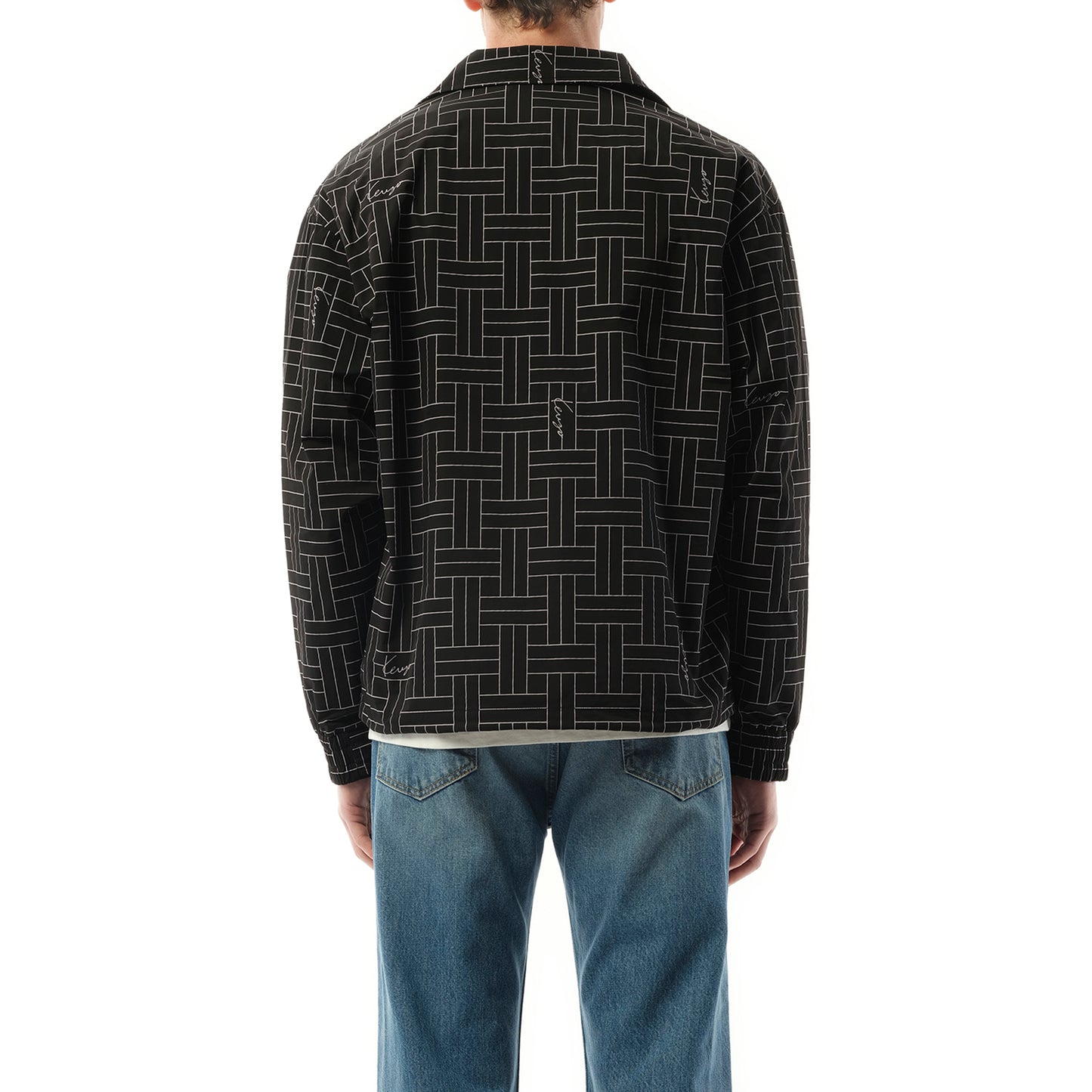 Kenzo Weave Windbreaker in Black