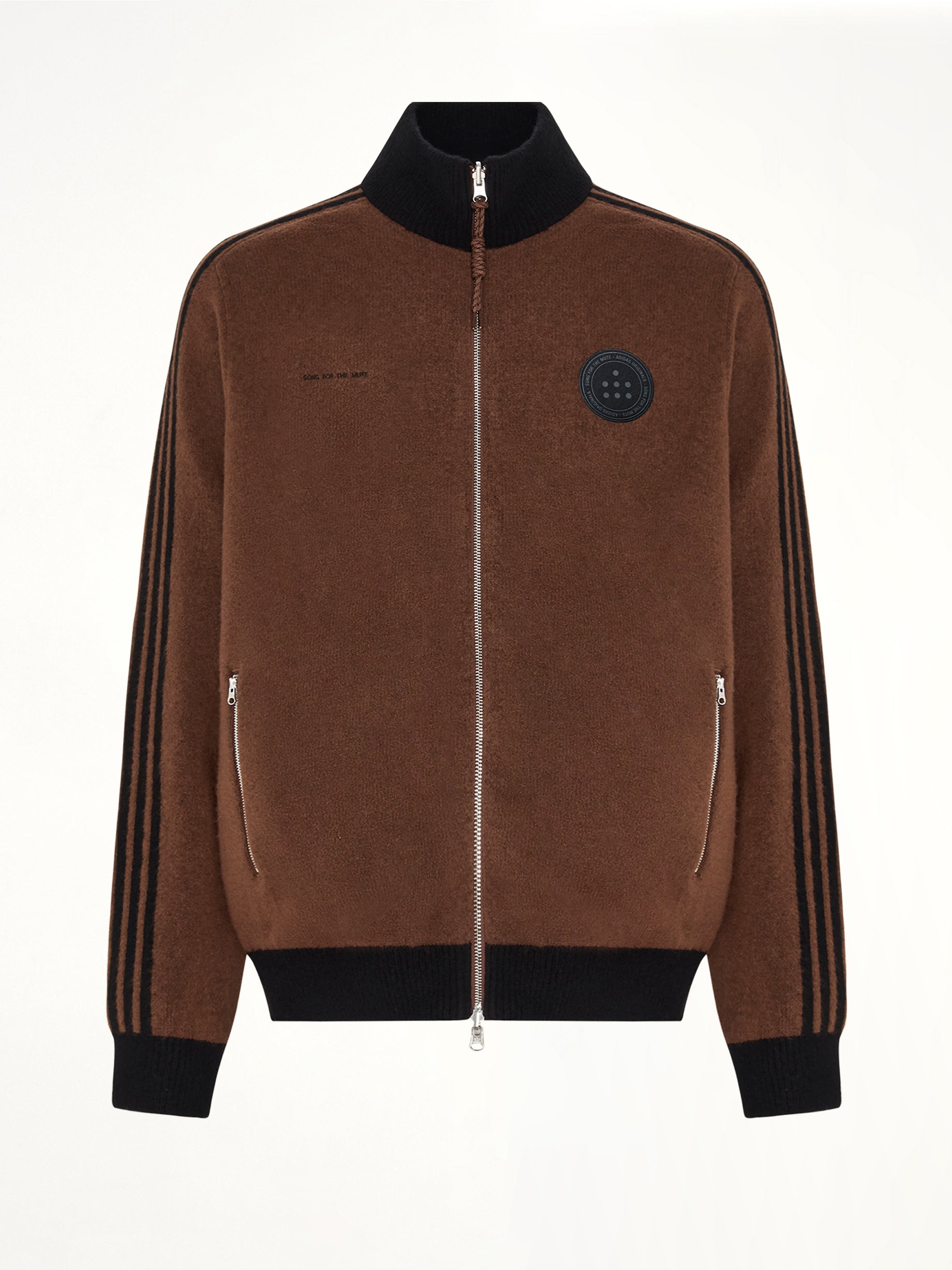 Adidas x SFTM Knit Jacket in Preloved Brown