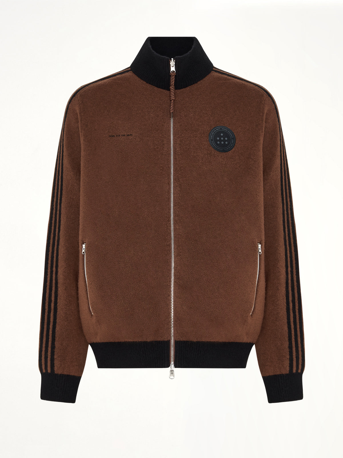 Adidas x SFTM Knit Jacket in Preloved Brown