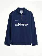 Adidas x SFTM LS Polo in Night Indigo