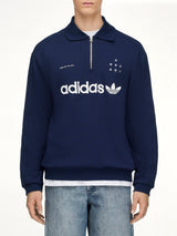 Adidas x SFTM LS Polo in Night Indigo