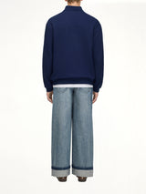 Adidas x SFTM LS Polo in Night Indigo