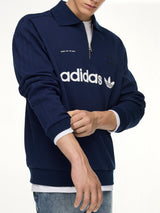 Adidas x SFTM LS Polo in Night Indigo