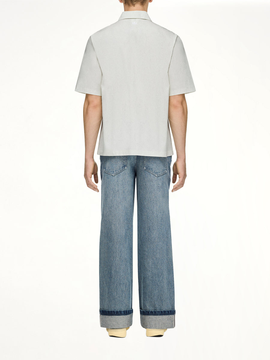 Adidas x SFTM SS Shirt in Off White