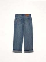 Adidas x SFTM Pants in Medium Blue Denim