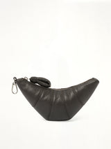Crossbody Croissant Coin Purse in Dark Chocolate