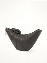 Crossbody Croissant Coin Purse in Dark Chocolate