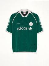 Adidas x SFTM Sweat Polo in Collegiate Green
