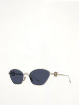 Loewe LW40115U 5732V Metal Sunglasses in Gold/Blue