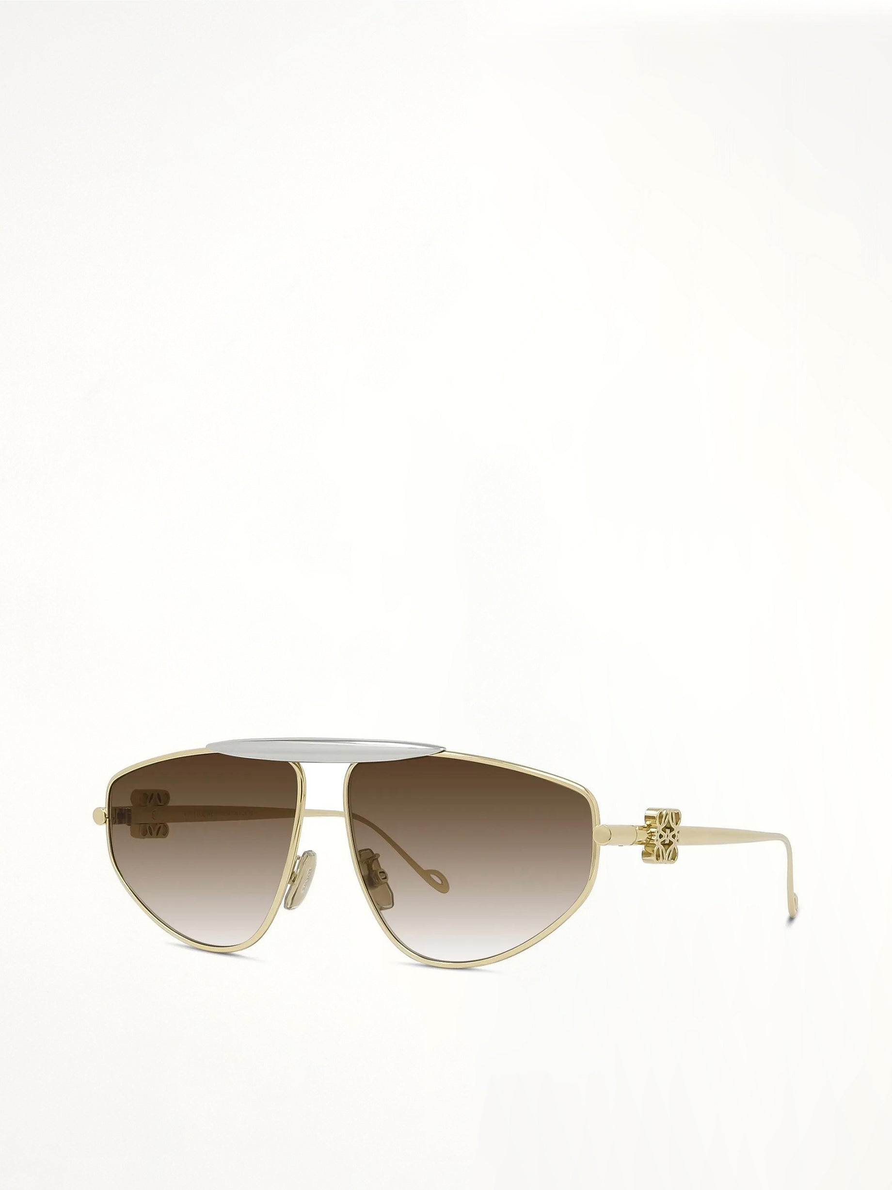 Loewe LW40116U 6130F Metal Sunglasses in Gold