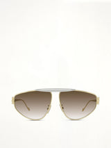Loewe LW40116U 6130F Metal Sunglasses in Gold