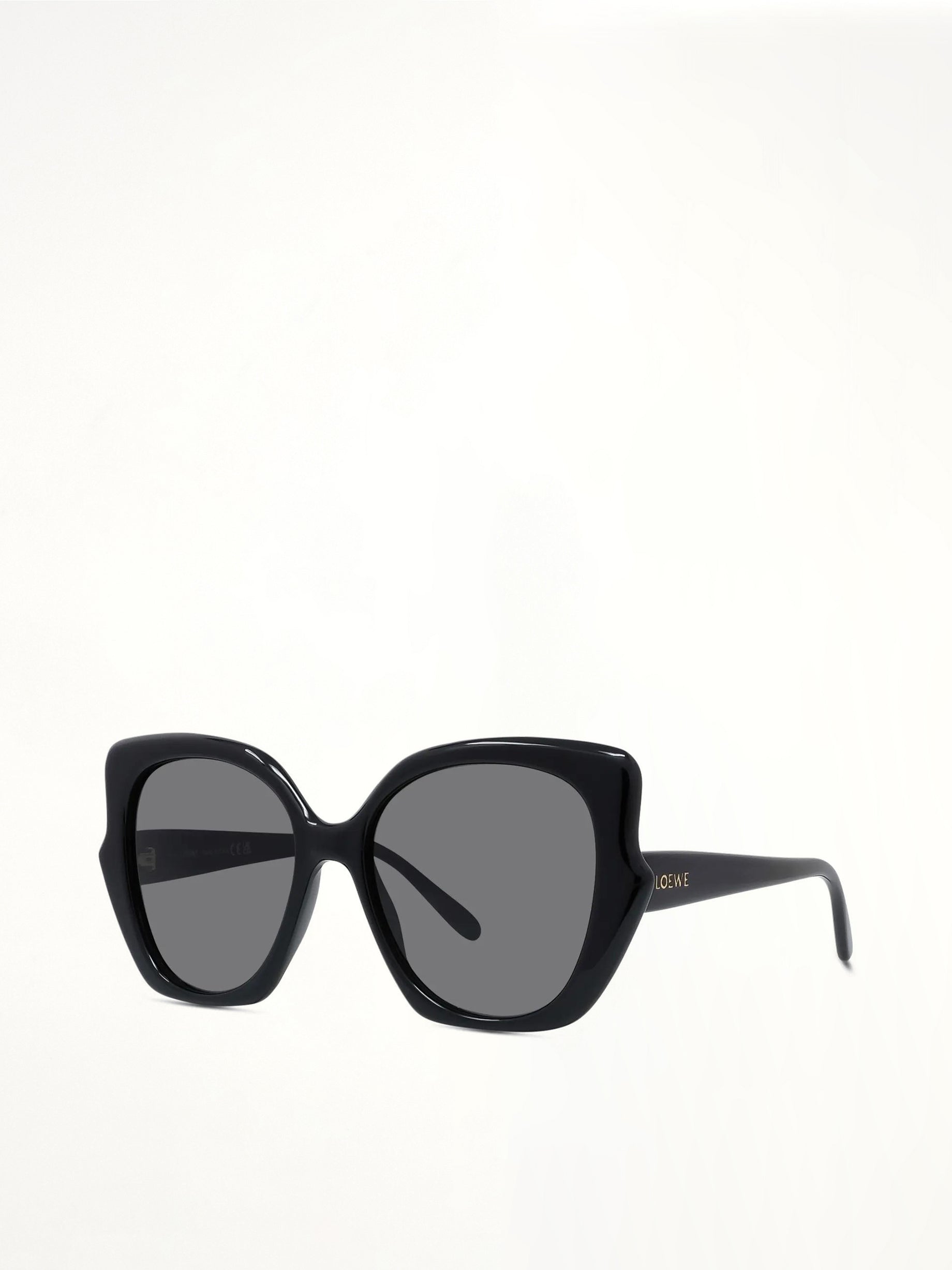 Loewe LW40133F 5501A Acetate Sunglasses in Black/Gold