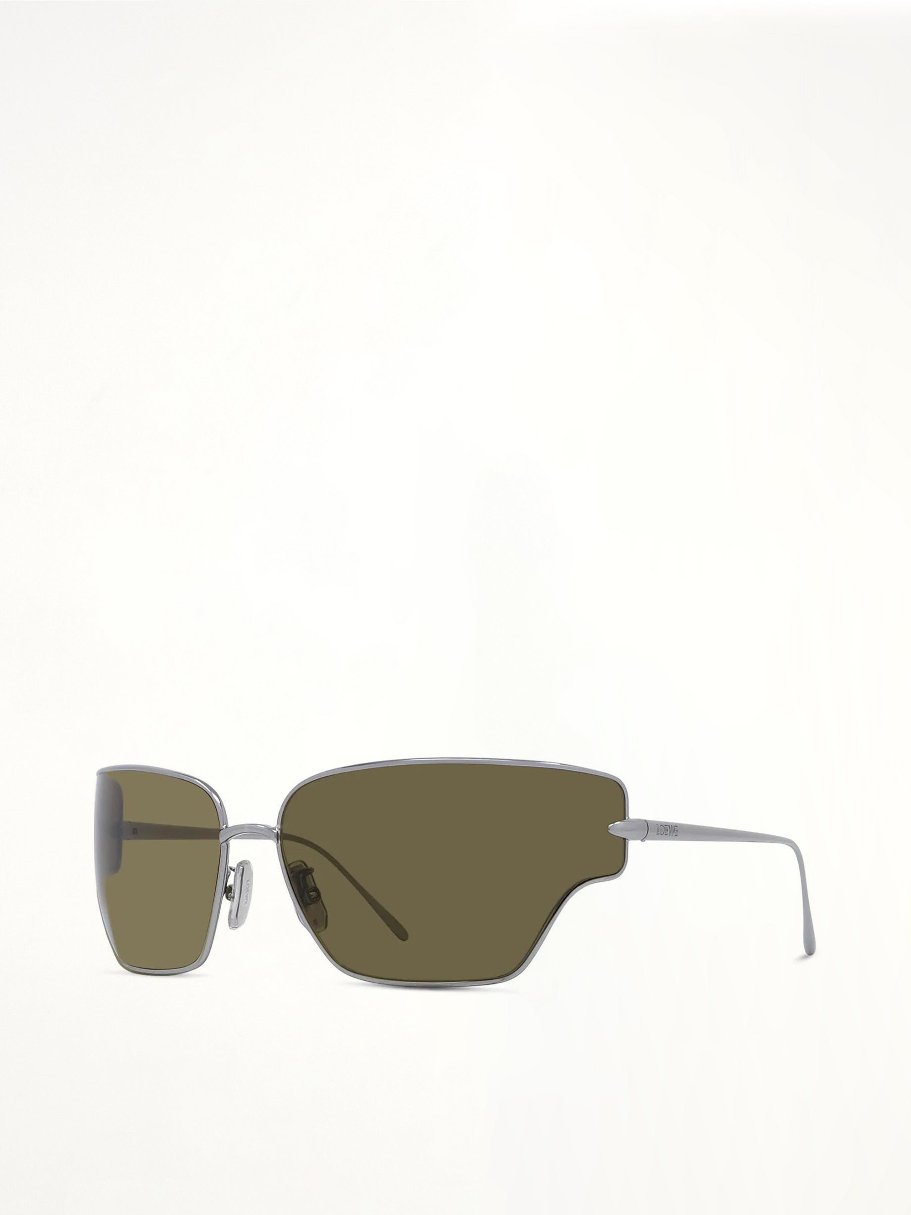 Loewe LW40150U 7014N Metal Sunglasses in Silver