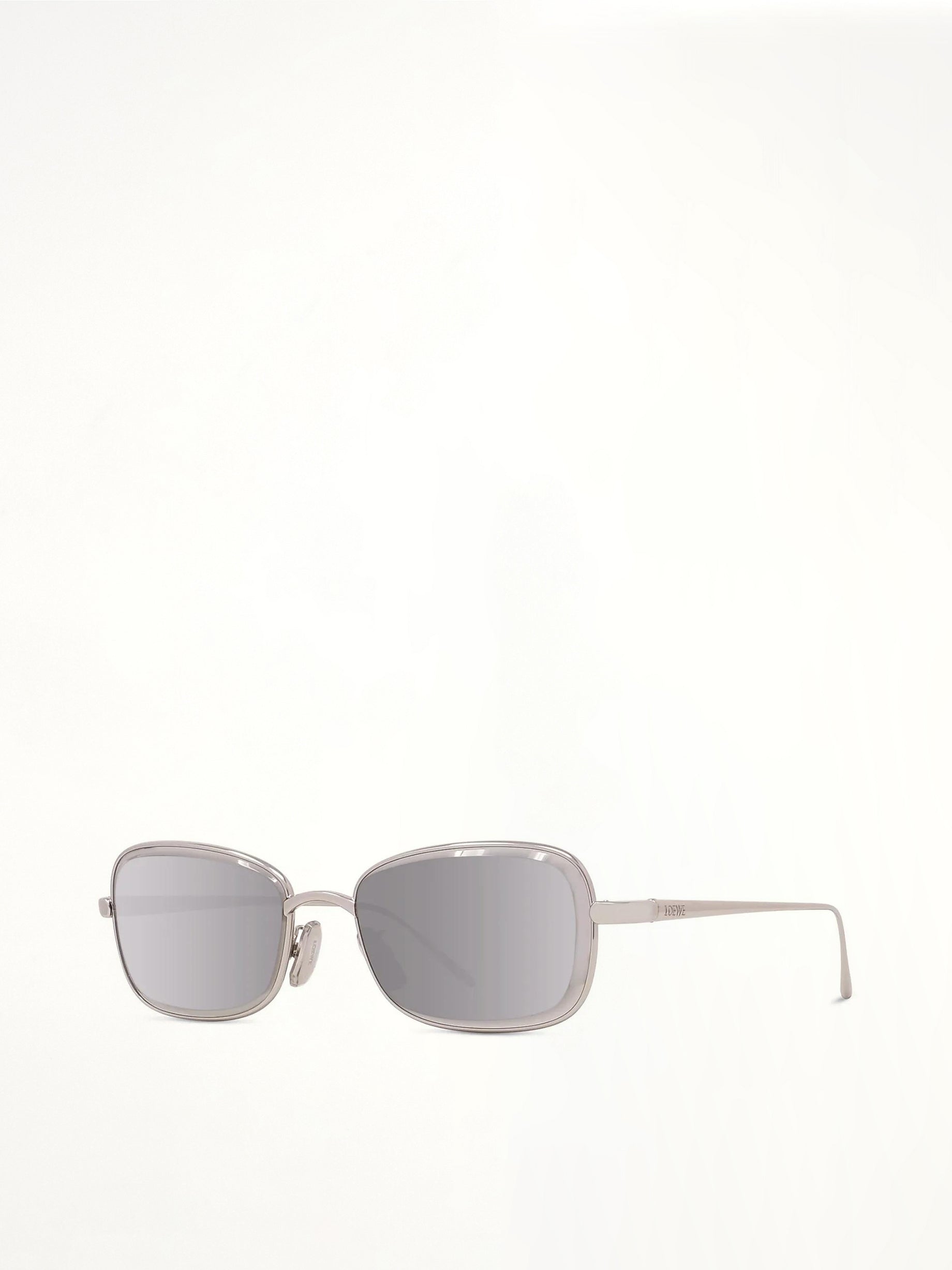 Loewe LW40159U Metal Sunglasses in SIlver