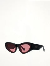 LW40171U INJECTED Sunglasses in Shiny Black/Red